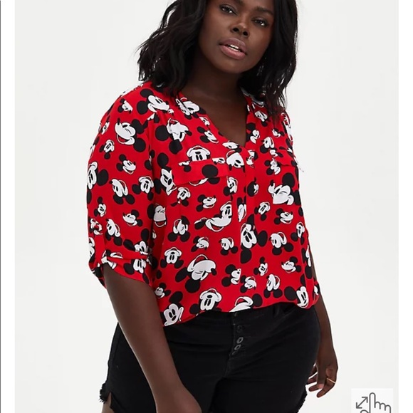 torrid Tops - NWOT Disney Mickey blouse size 1 from Torrid